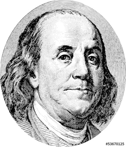 428x500 Benjamin Franklin Portrait