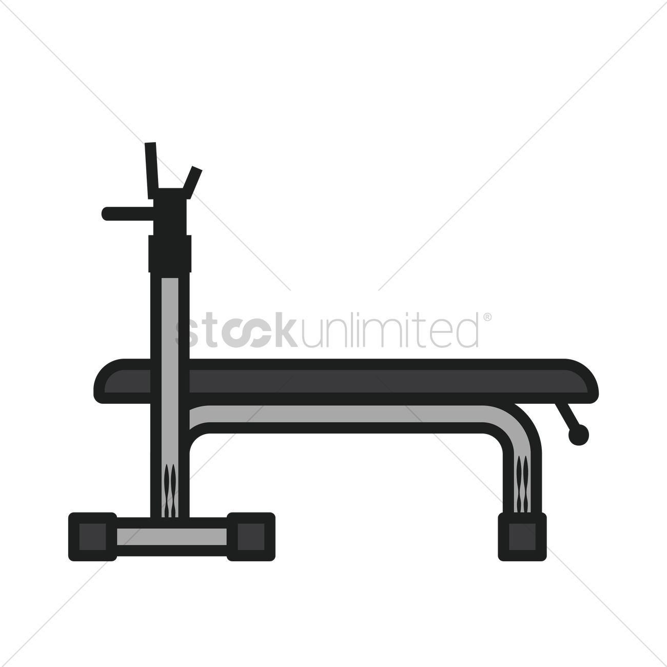 1300x1300 Bench Press Vector Image