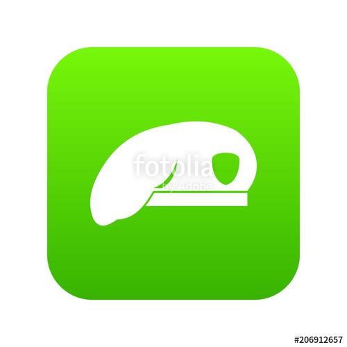 500x500 Military Beret Icon Digital Green For Any Design Isolated On White