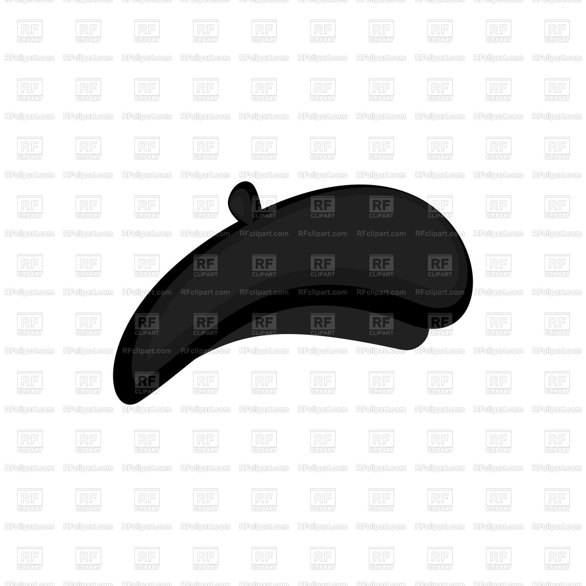 1200x1200 Mime Black Beret. Mimic Cap. Vector Image Vector Artwork Of