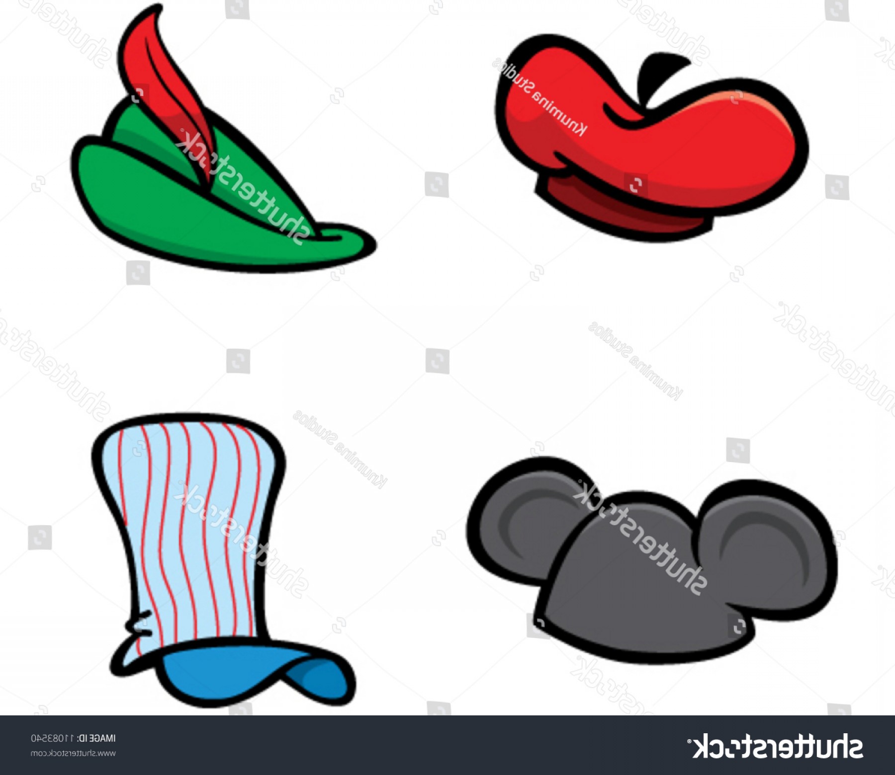1800x1560 Vector Hats Beret Woodsman Mouse Ears Sohadacouri