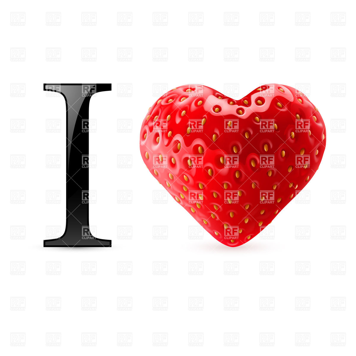 1200x1200 I Love Strawberry