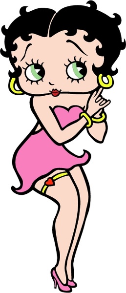 258x600 Betty Boop Free Vector In Encapsulated Postscript Eps ( .eps