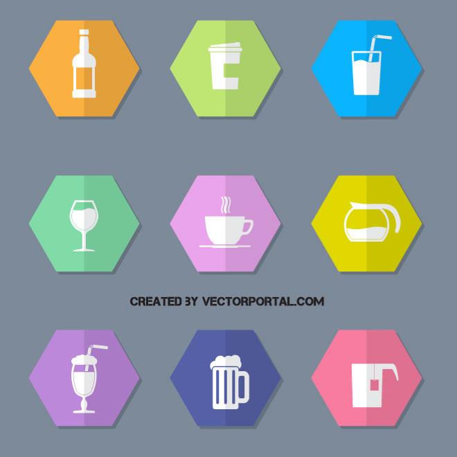 660x660 Drink And Beverage Vector Icons