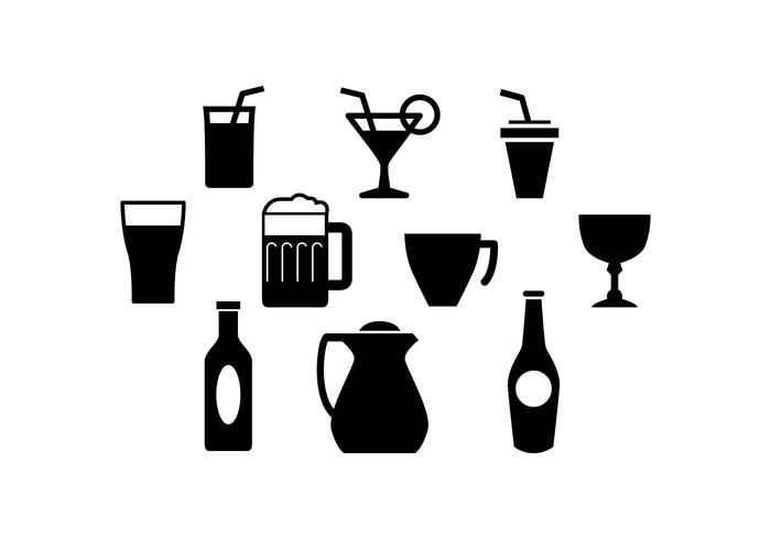 700x490 Free Beverage Silhouette Icon Vector