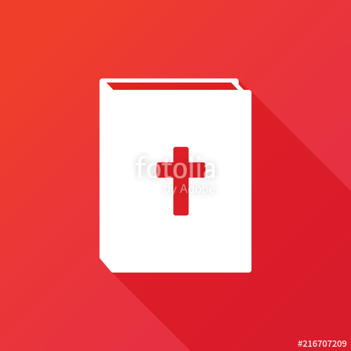 500x500 Bible Vector Icon. Religion Sign. Church Symbol Stock Image And