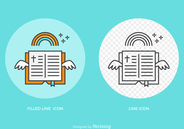 632x443 Free Open Bible Line Vector Icon Free Vector Download 275261