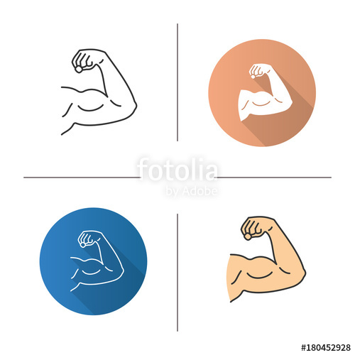 500x500 Male Bicep Icon Stock Image And Royalty Free Vector Files On