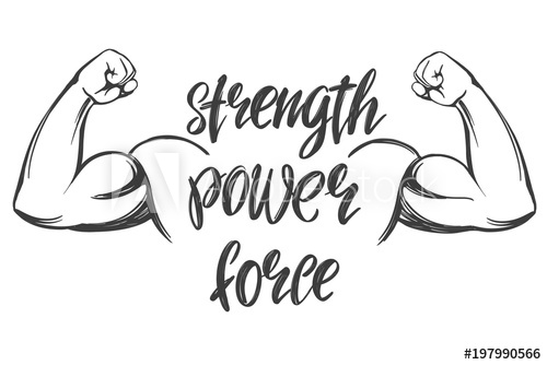 500x334 Arm, Bicep, Strong Hand Icon Cartoon Calligraphic Text Symbol Hand