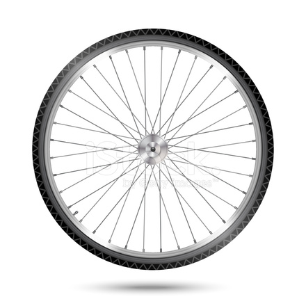 440x440 Rueda De Bicicleta Del Vector Stock Vector