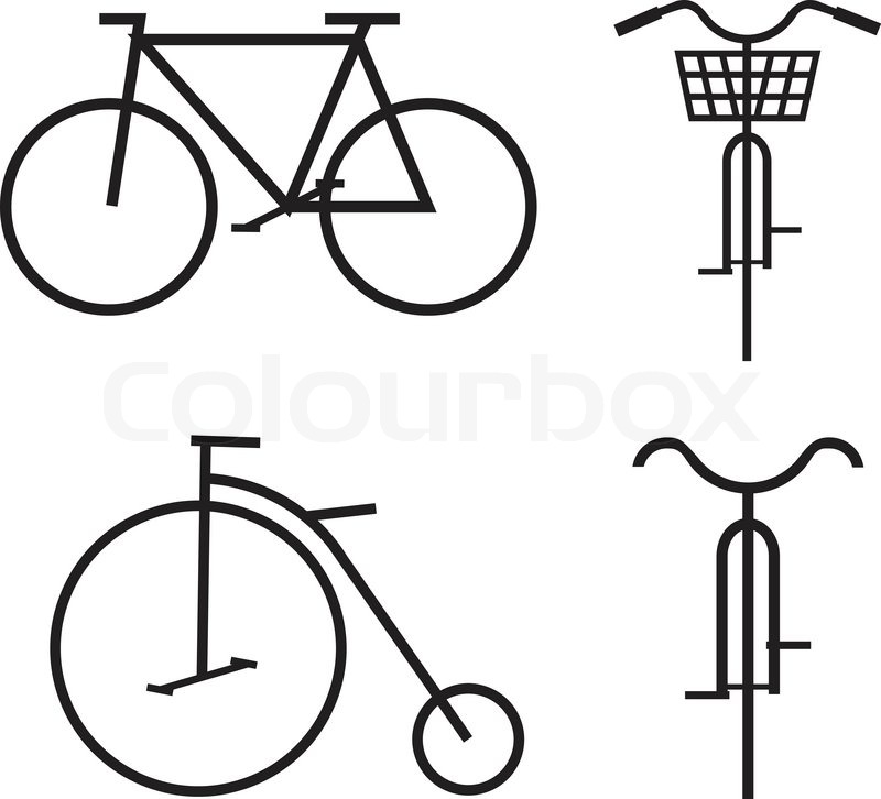 800x726 Bicycle, Vector Illustration Stock Vector Colourbox