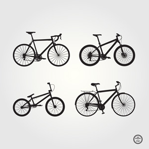 300x300 Free Vector Bicycle Silhouettes Ian Barnard