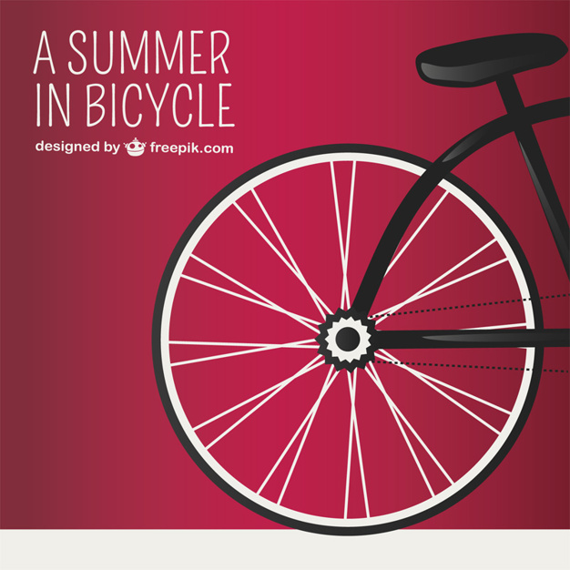 626x626 Red Background With Bicycle Wheel Vector Free Download