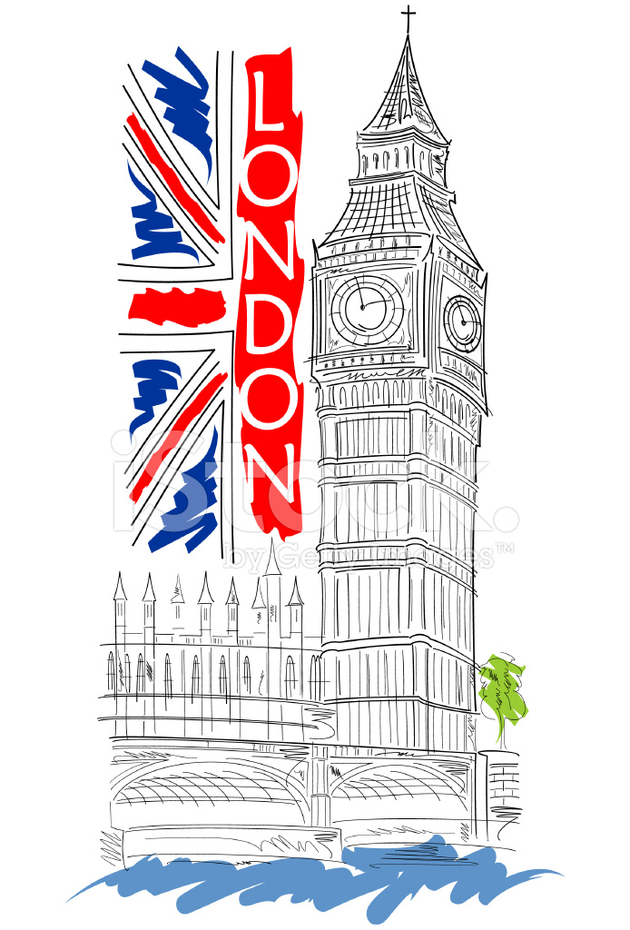 694x1024 Big Ben Vector Illustration Stock Vector