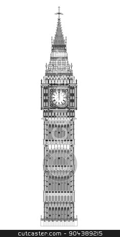 236x464 Big Ben Clipart Clock Tower
