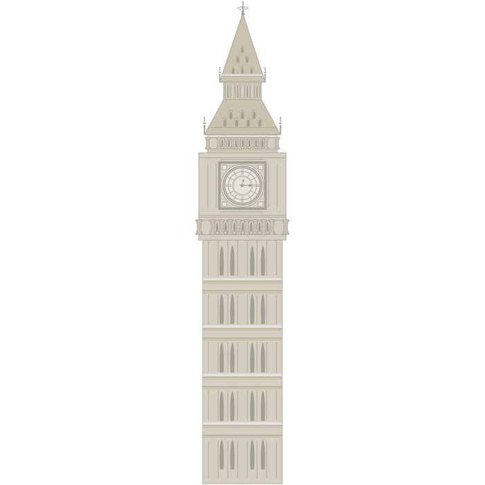 700x700 Big Ben Vector Illustration Wall Decal We Live To Change