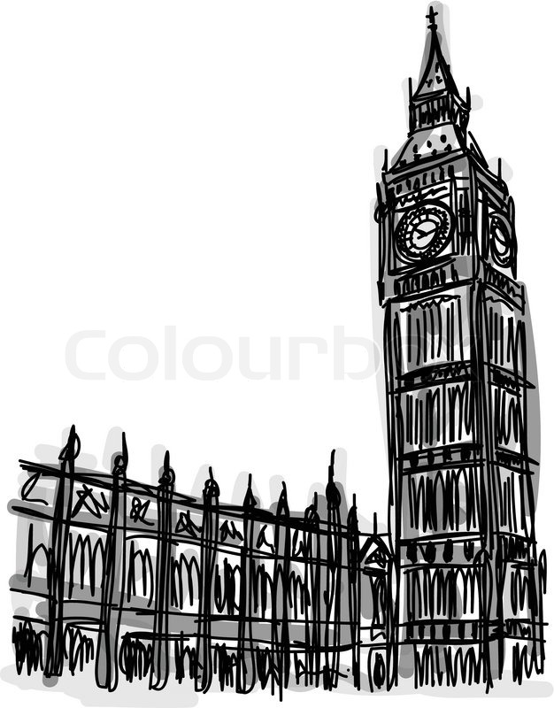 626x800 Vector World Famous Landmark Collection Big Ben London, England