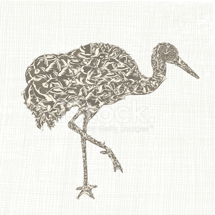 440x440 Big Bird From Small Birds Stock Vector