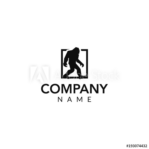500x500 Bigfoot Vector Logo Icon Illustration