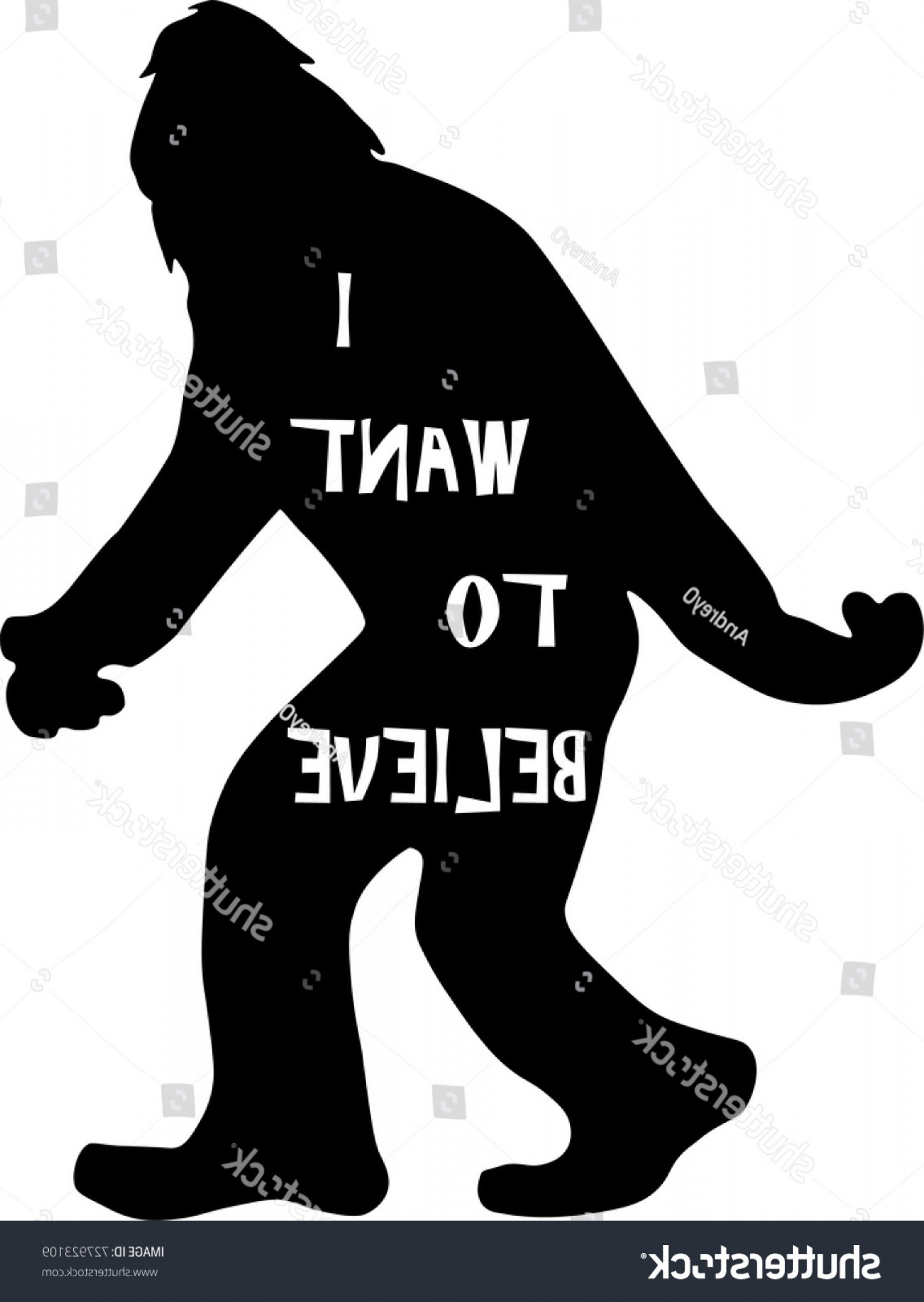 1363x1920 Bigfoot Yeti Sasquatch Vector Illustration Want Lazttweet