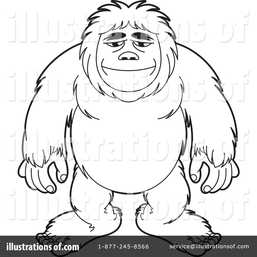 1024x1024 Bigfoot Clipart Vector ~ Frames ~ Illustrations ~ Hd Images