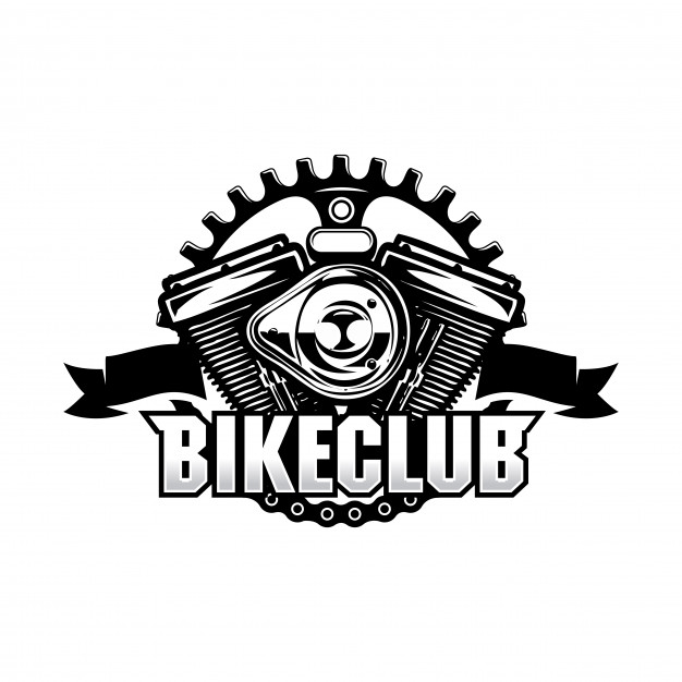 626x626 Bike Club Vintage Chain Motorcycle Vector Premium Download