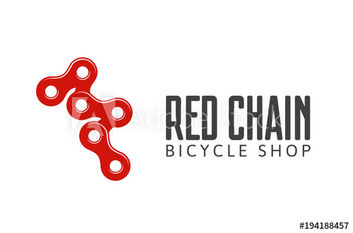 500x331 Logo Bike Chain Isolated Vector Illustration. Logotype Of Bicycle
