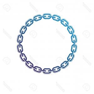 300x300 Rectangular Vector Frame Made Of Bike Or Bicycle Chain Monochrome