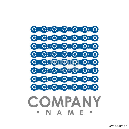 500x500 Rectangular Vector Frame Made Of Bike Or Bicycle Chain. Monochrome