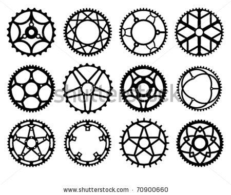 450x380 Vector Illustration Of Bicycle Chain Wheels By Kalmatsuy Tatyana