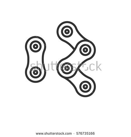 450x470 Bike Chain Clipart Stock Vector Bicycle Chain 576735166