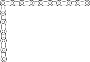 299x207 Bike Chain Border Clip Art