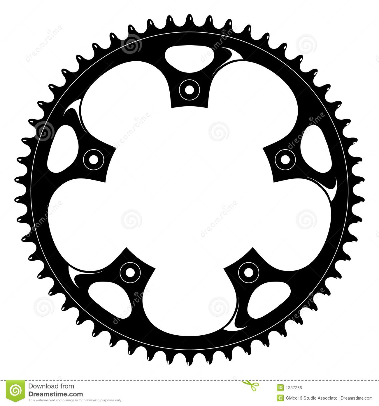1300x1390 Bicycle Black Crank