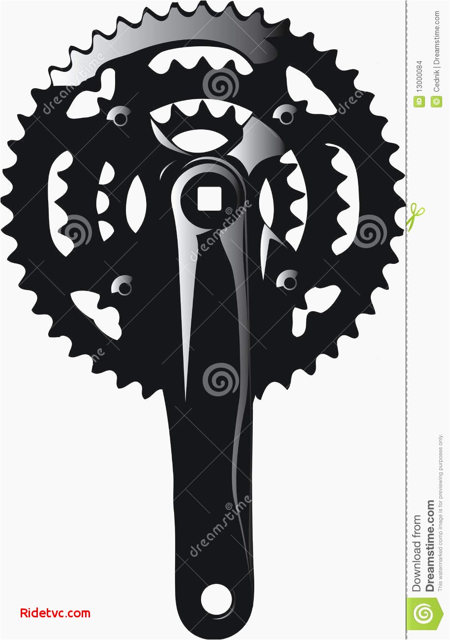 915x1300 Bicycle Crank Vector Free Unique Bike Crank Silhouette Stock