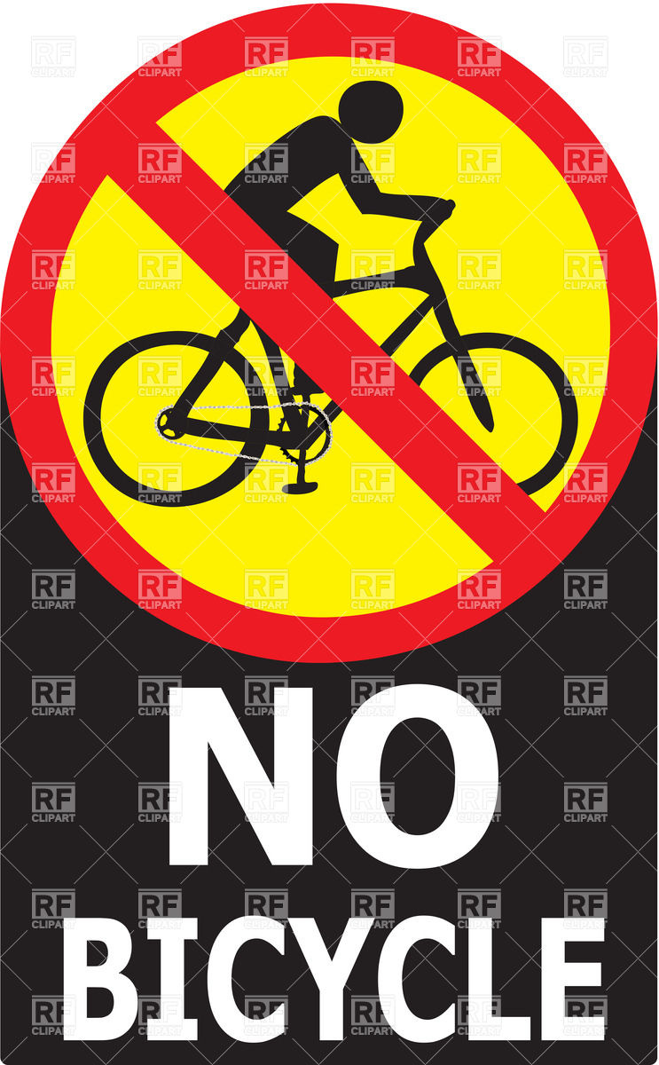 743x1200 No Bicycle Sign