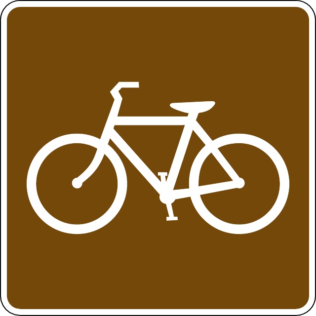 640x640 Bicycle Trail Vector Sign