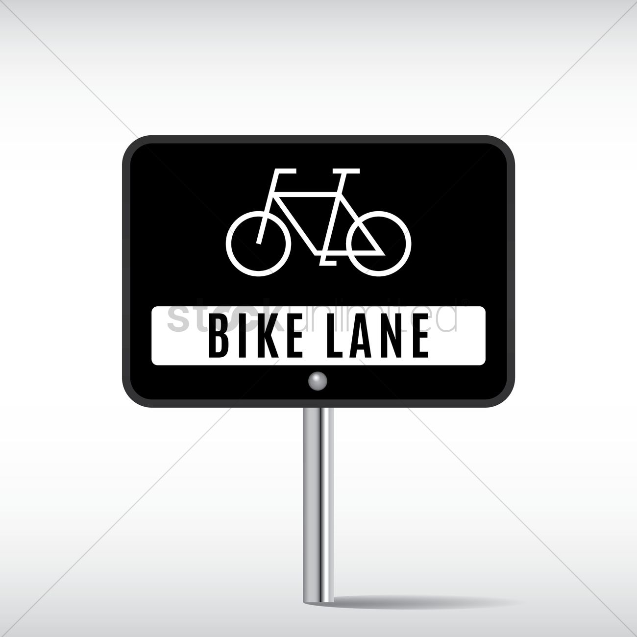 1300x1300 Bike Lane Vector Image