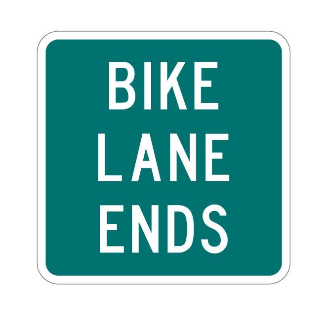 660x660 Bike Lane Ends