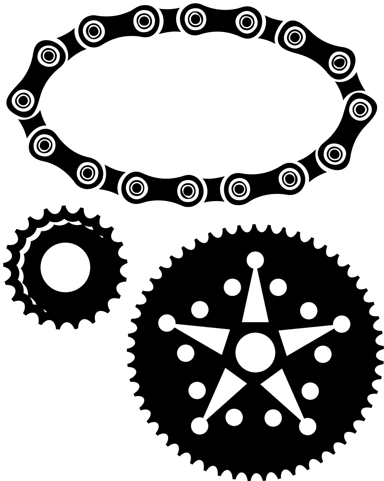1223x1533 Bike Parts Vector Files