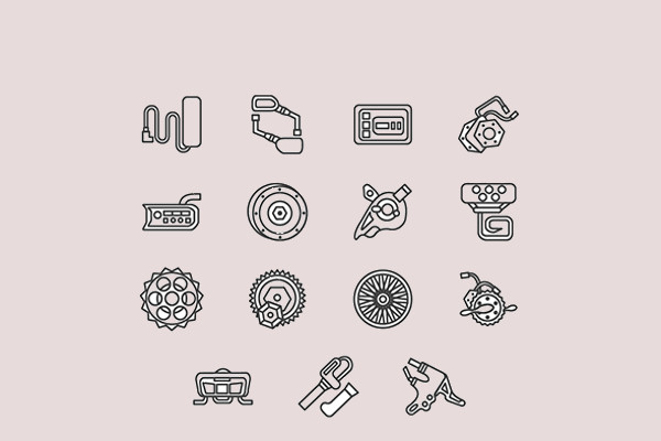 600x400 Bike Icons