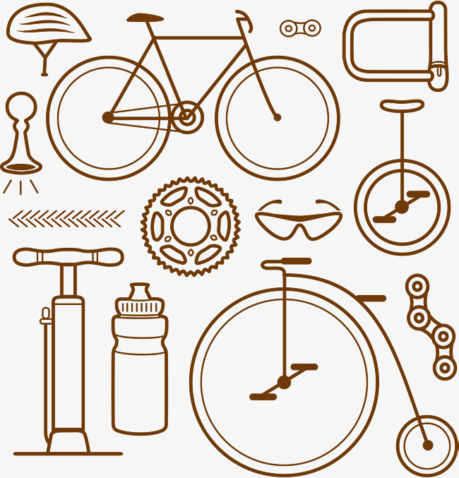 650x677 Design Of Bicycle Parts Vector Material, Bicycle Vector, Bike Hand