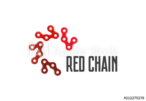 500x348 Logo Bike Chain Isolated Vector Illustration. Logotype Of Bicycle
