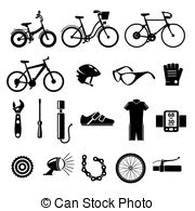 180x195 Vector Set Of Bicycle Parts Isolated Isometric Icons. Bicycle