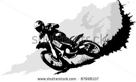 450x273 Dirt Bike Rider Cartoon Biker Clip Art Vector Silhouette Of A