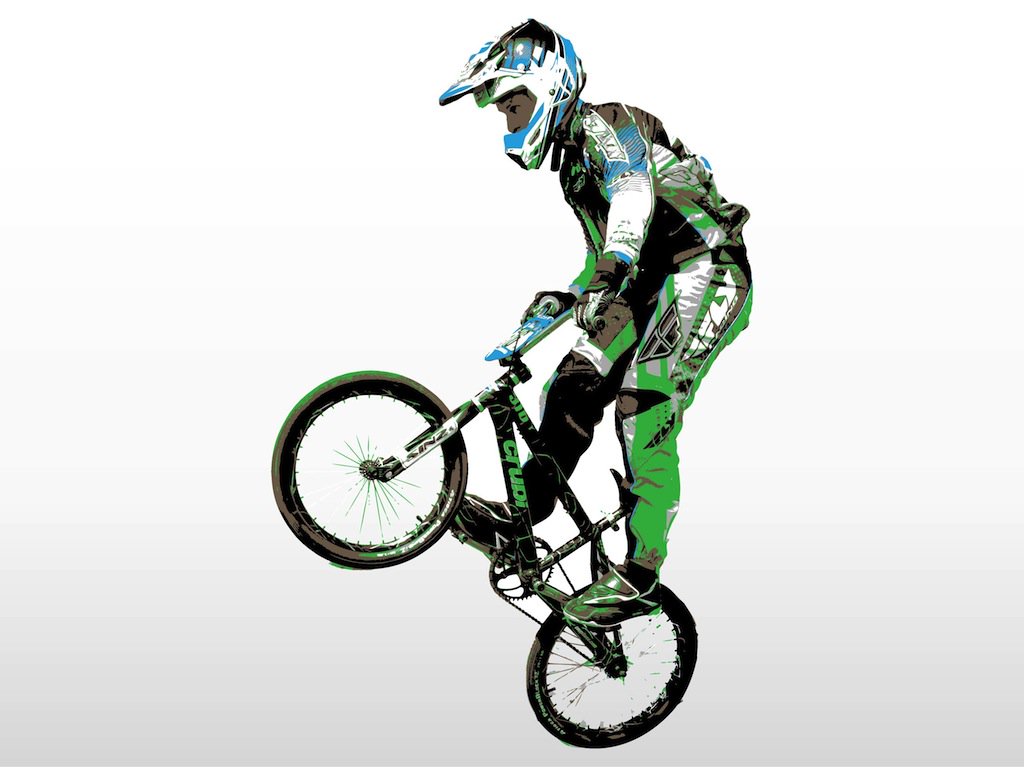 1024x767 Bmx Rider Vector Art Amp Graphics