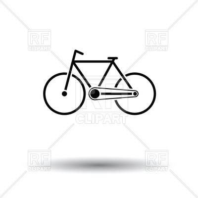 400x400 Bike Icon On White Background