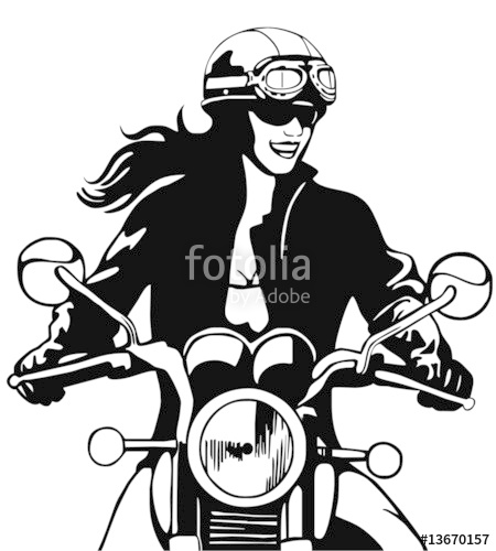 450x500 Lady Biker Stock Image And Royalty Free Vector Files On Fotolia
