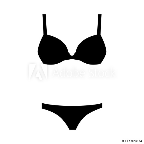 500x500 Bikini Vector Icon.