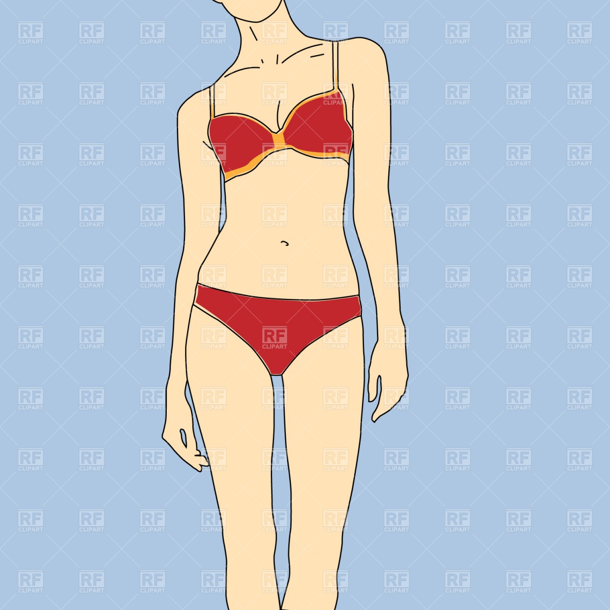 1200x1200 Model In Bikini Vector Image Vector Artwork Of People Prague