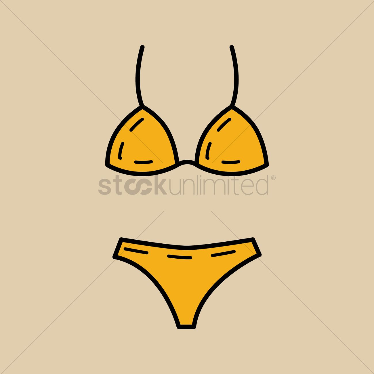 1300x1300 Bikini Vector Image